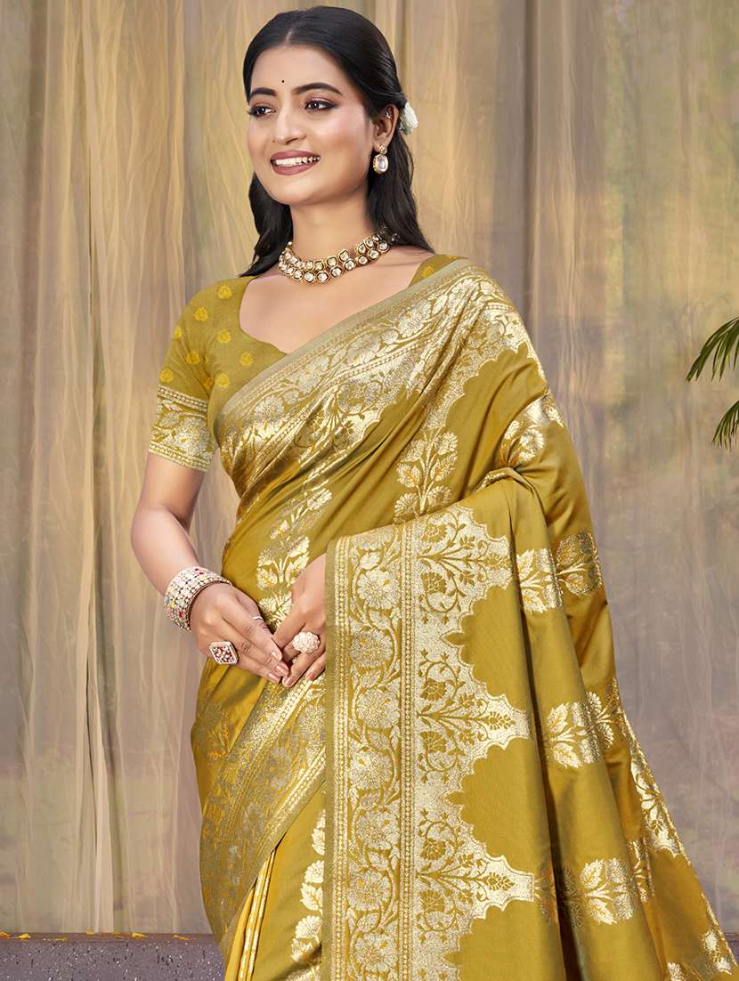 women self design banarasi saree with blouse - 21789694 -  Standard Image - 1