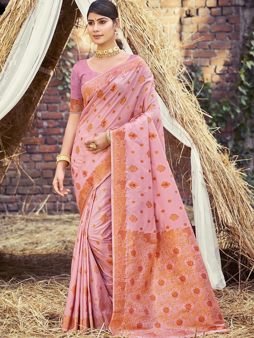 women self design banarasi saree with blouse - 21789704 - Zoom Image - 0