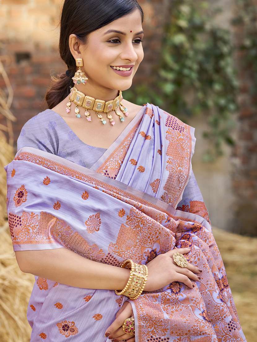 women self design banarasi festive wear saree with blouse - 21789707 -  Standard Image - 1