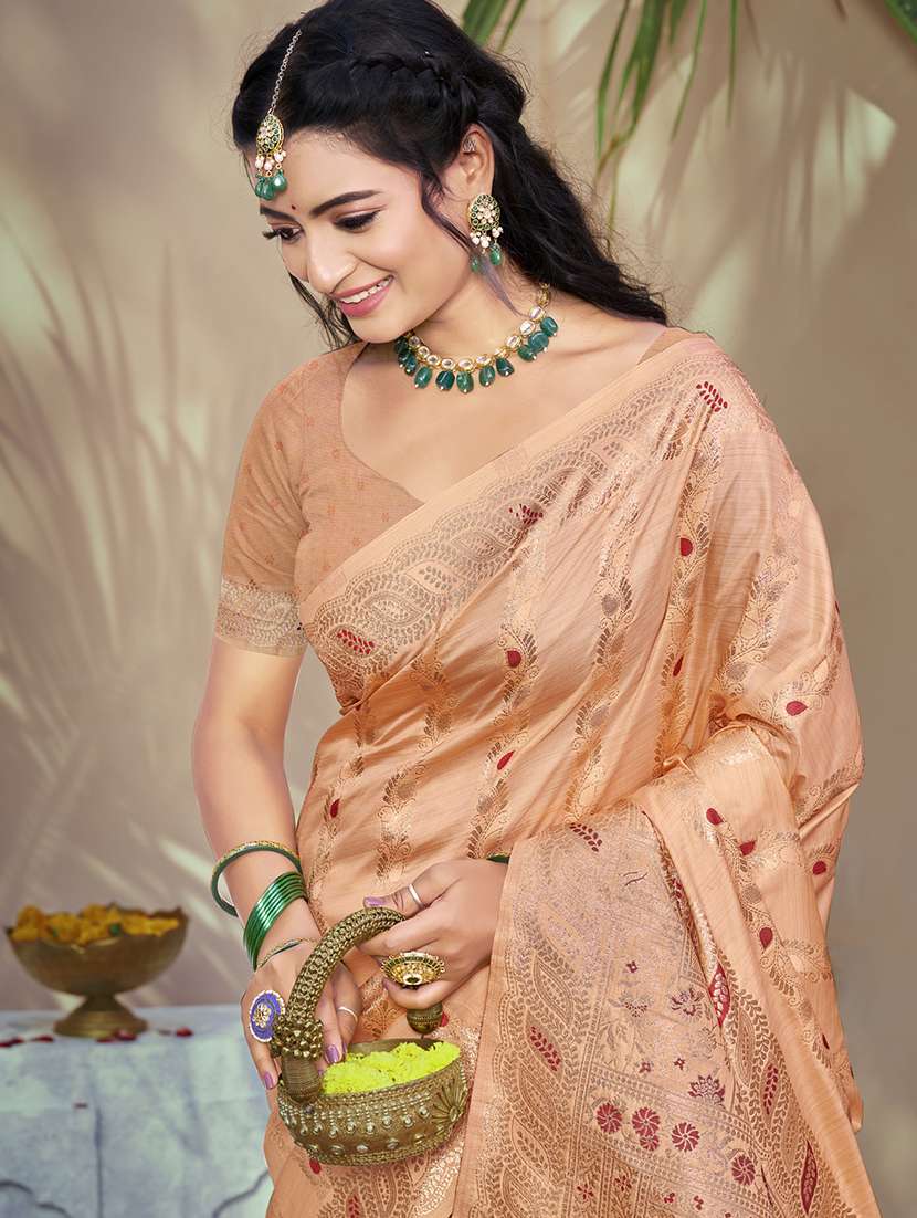 women self design banarasi saree with blouse - 21789712 -  Standard Image - 1