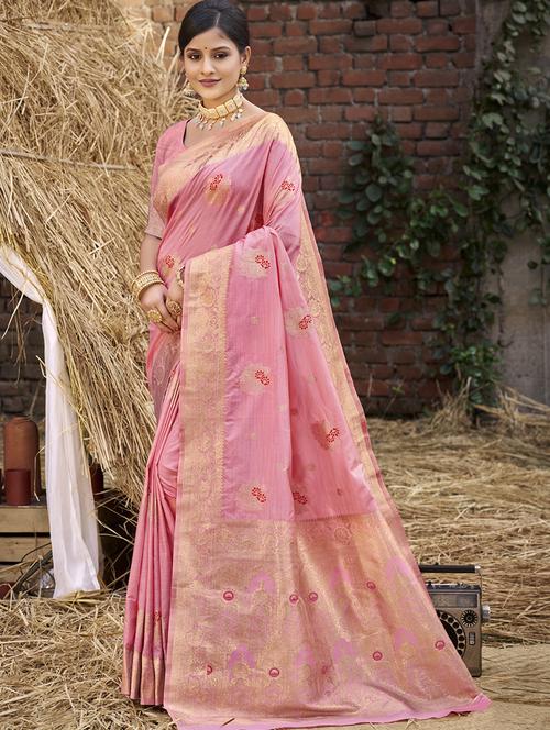 women self design banarasi festive wear saree with blouse - 21789716 -  Standard Image - 0