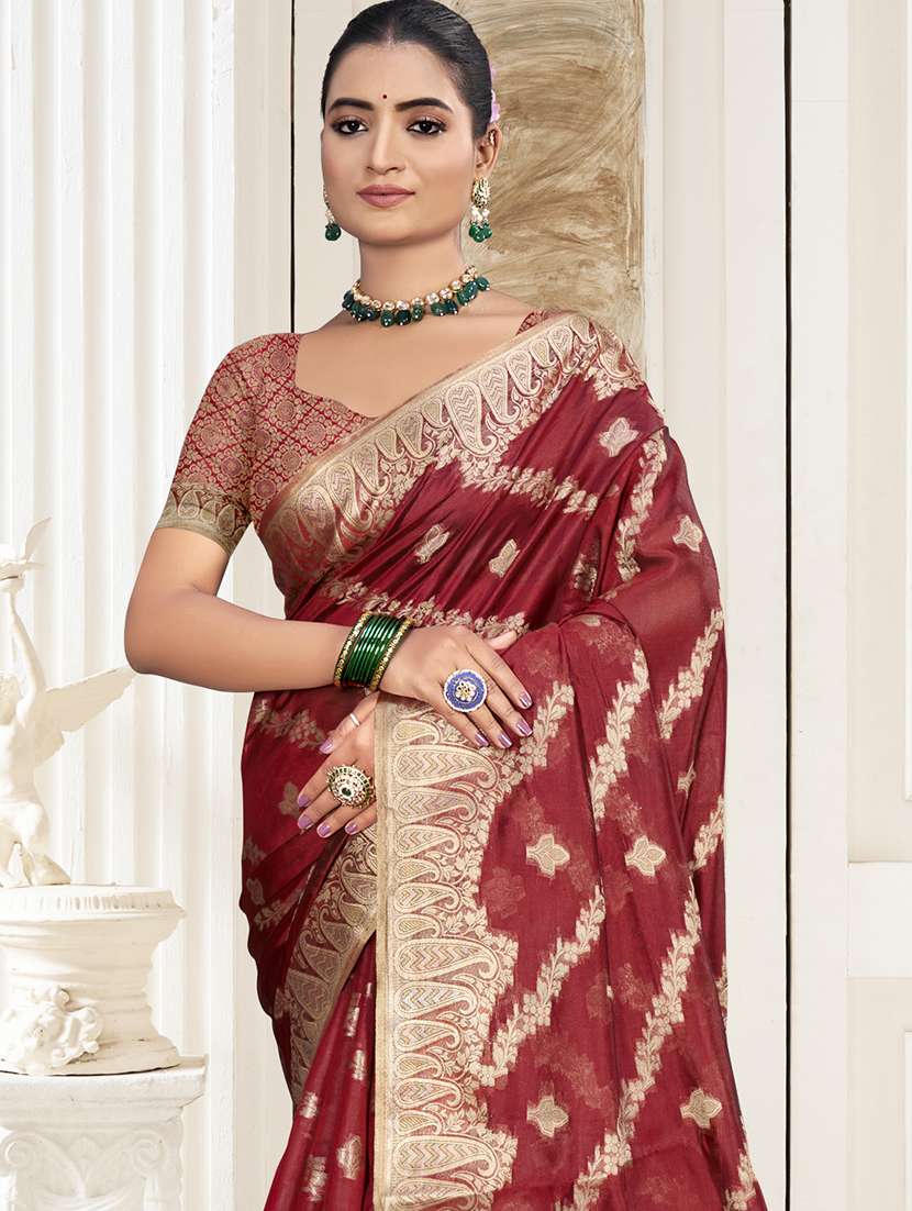 women self design banarasi saree with blouse - 21789740 -  Standard Image - 1