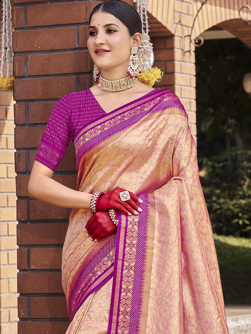 women self design banarasi saree with blouse - 21789752 - Standard Image - 1