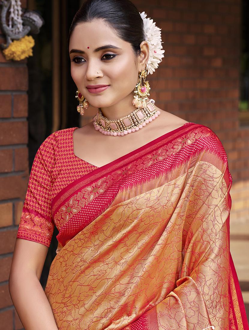 women self design banarasi saree with blouse - 21789756 -  Standard Image - 1