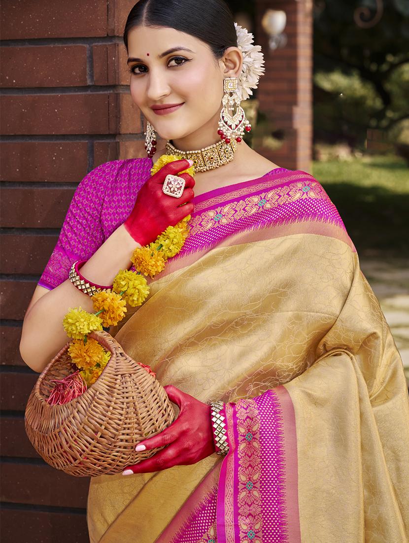 women self design banarasi saree with blouse - 21789757 - Standard Image - 1