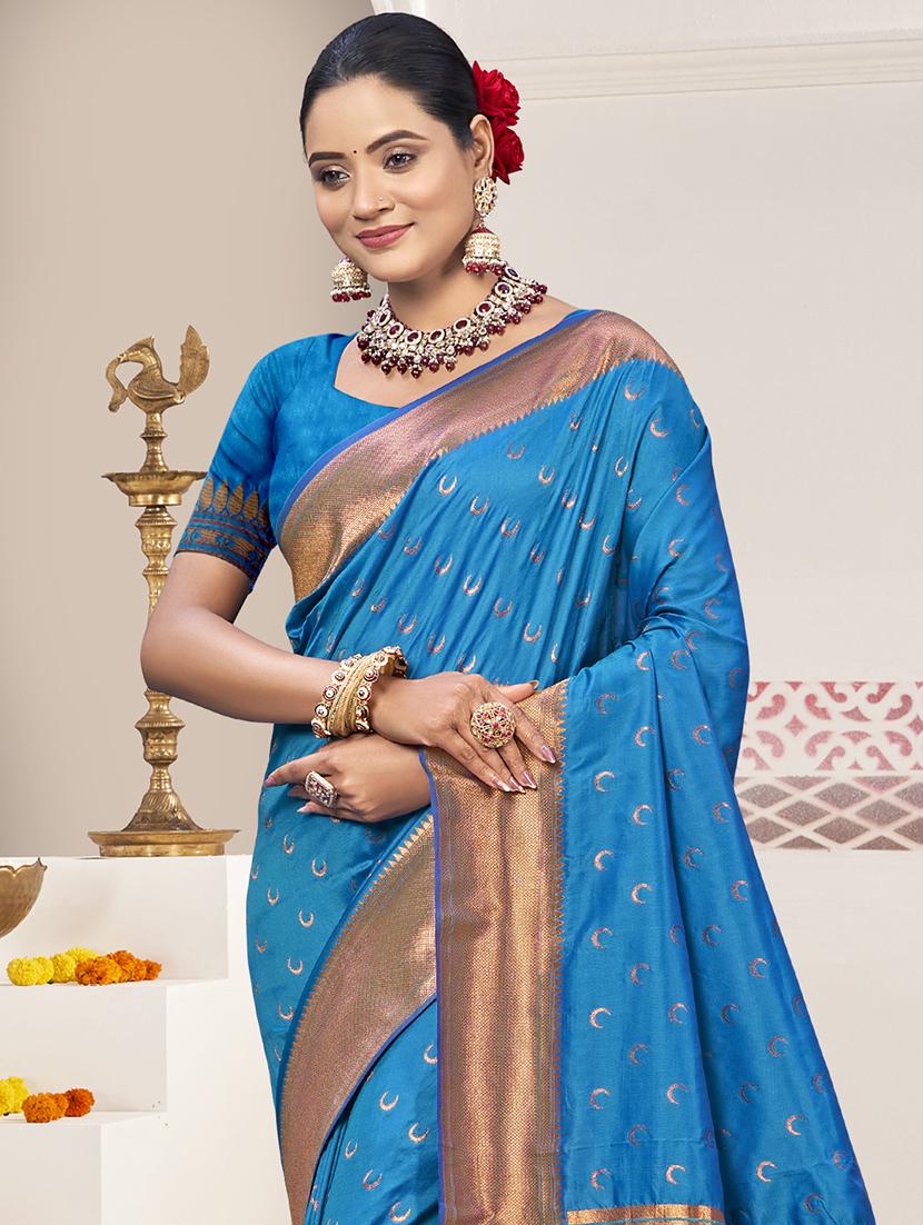 women self design paithani festive wear saree with blouse - 21789769 - Standard Image - 1