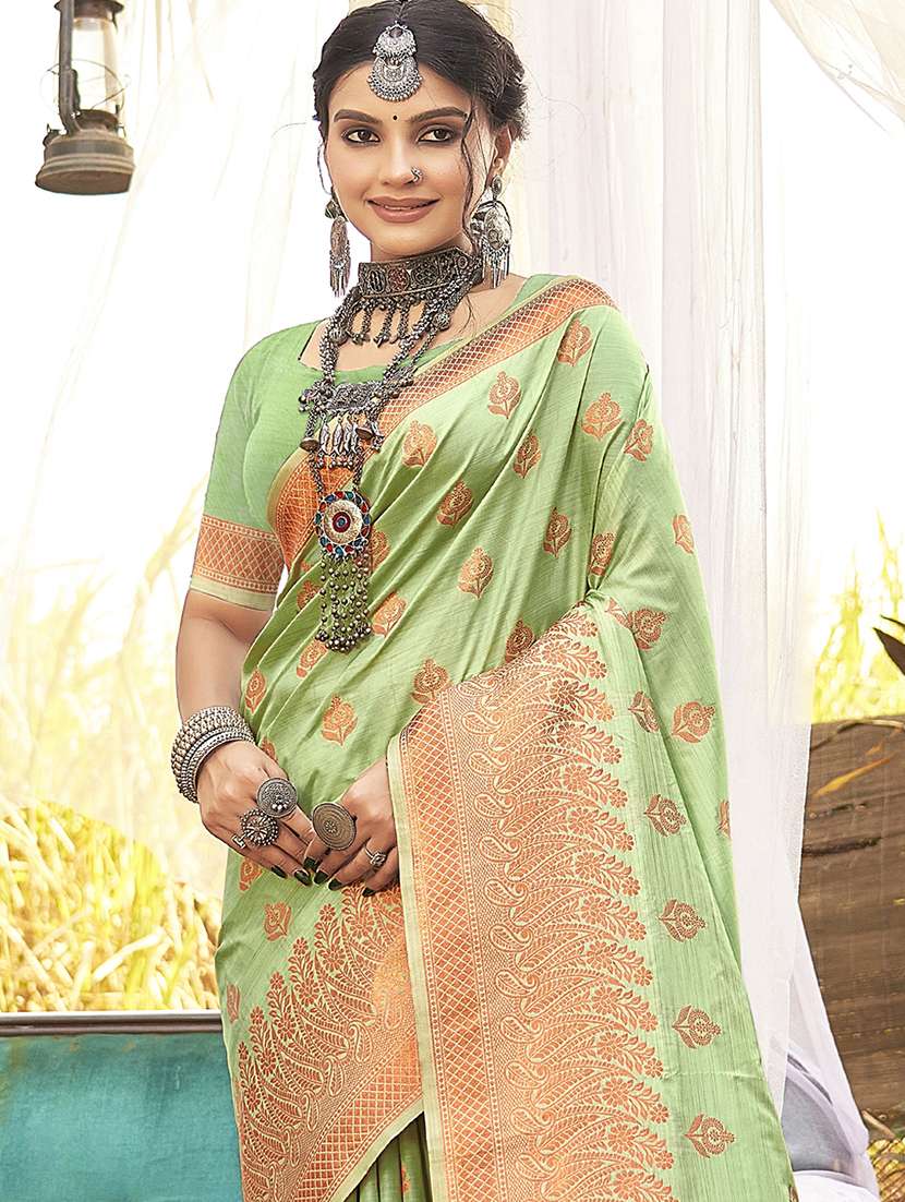 women self design banarasi saree with blouse - 21789771 -  Standard Image - 1