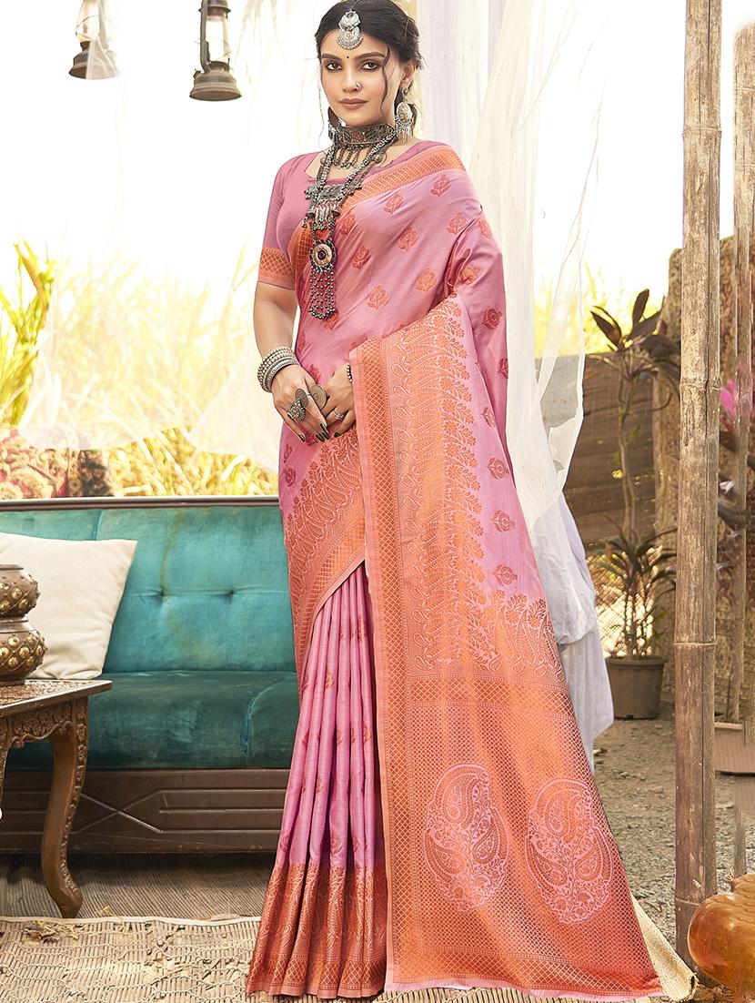 women self design banarasi saree with blouse - 21789774 - Zoom Image - 0