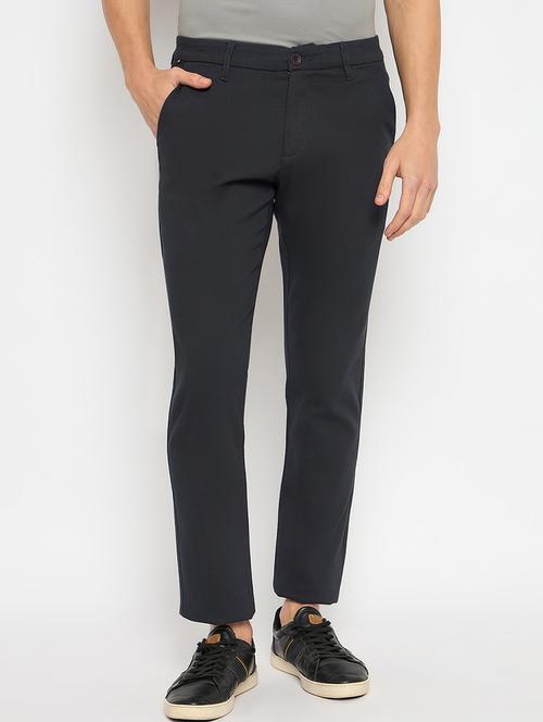 men solid mid rise casual chinos - 21790954 -  Standard Image - 0