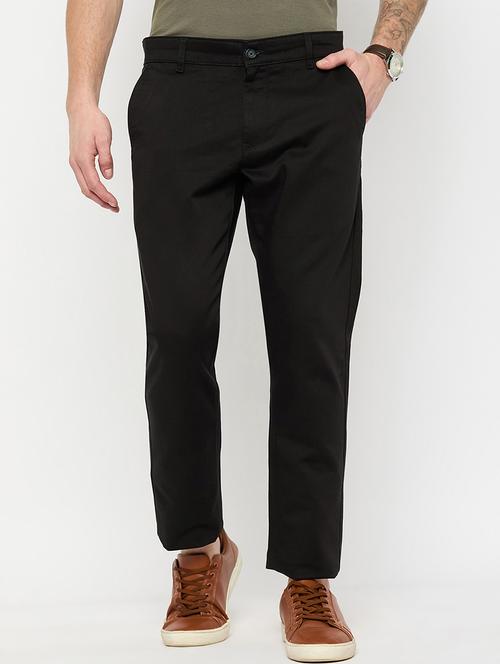 men solid mid rise casual chinos - 21790961 -  Standard Image - 0