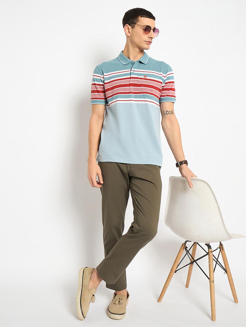 men solid mid rise casual chinos - 21790970 - Standard Image - 4