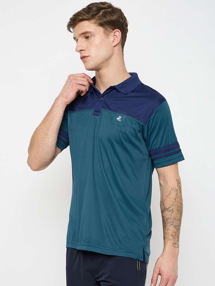 men printed short sleeves polo t-shirt - 21790978 -  Standard Image - 1