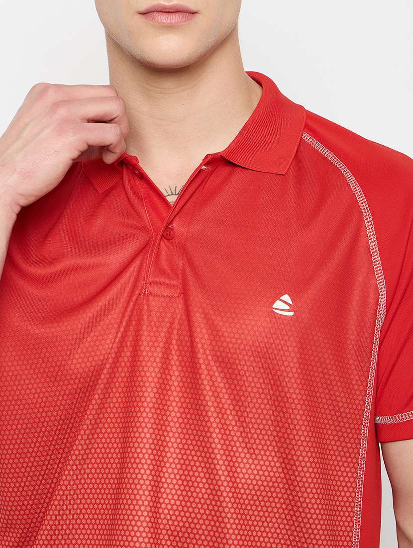 men printed short sleeves polo t-shirt - 21790980 -  Standard Image - 4