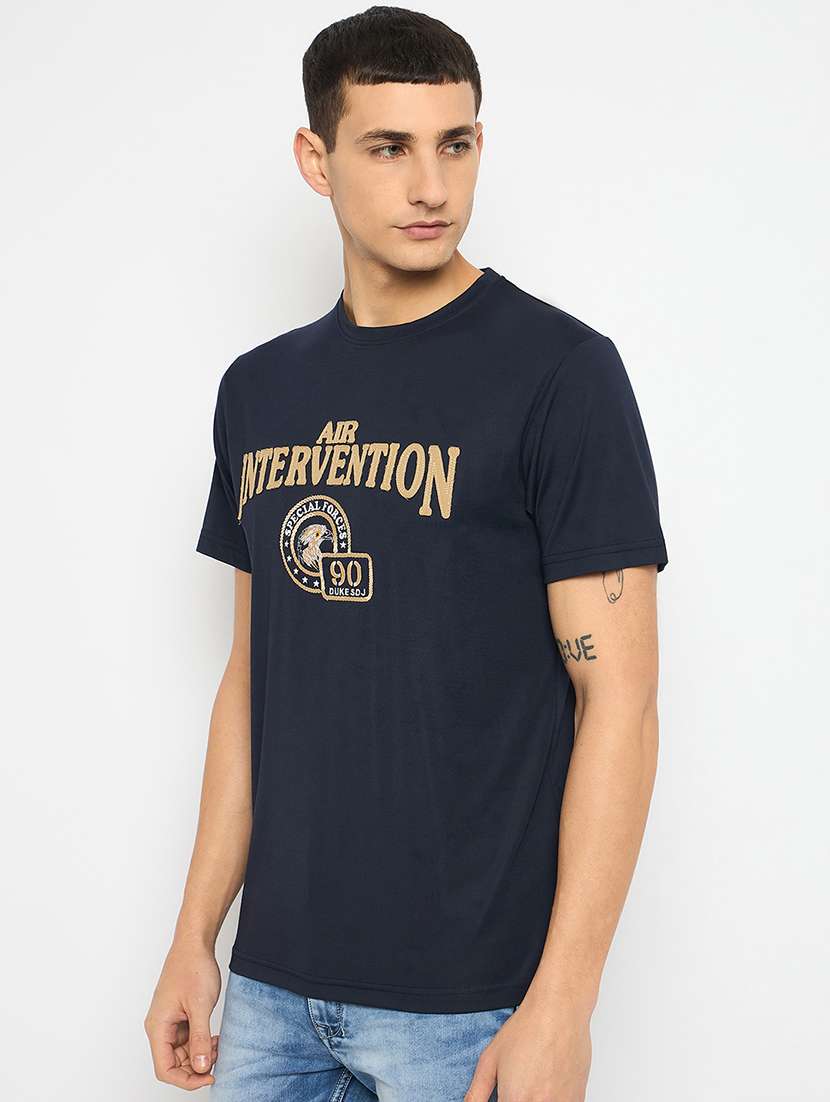 men front print short sleeves t-shirt - 21790995 -  Standard Image - 1