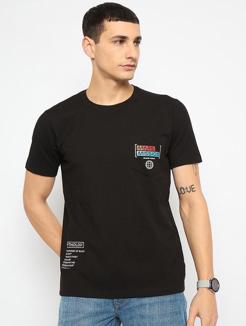 men placement print short sleeves t-shirt - 21791028 -  Standard Image - 0