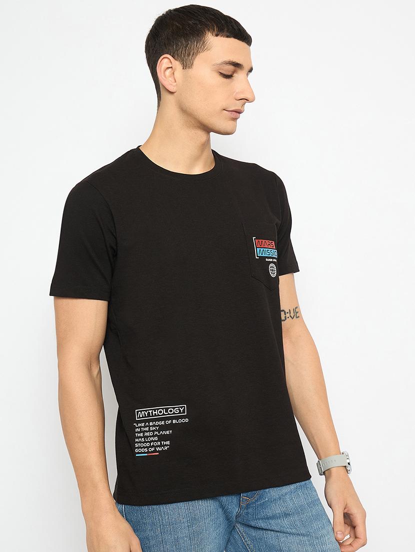 men placement print short sleeves t-shirt - 21791028 -  Standard Image - 1