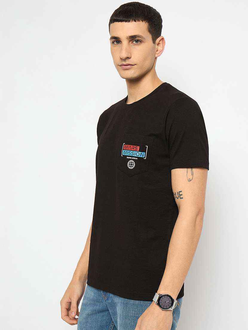 men placement print short sleeves t-shirt - 21791028 -  Standard Image - 1