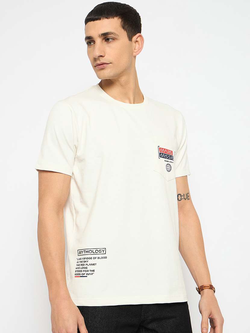 men placement print short sleeves t-shirt - 21791029 - Standard Image - 1