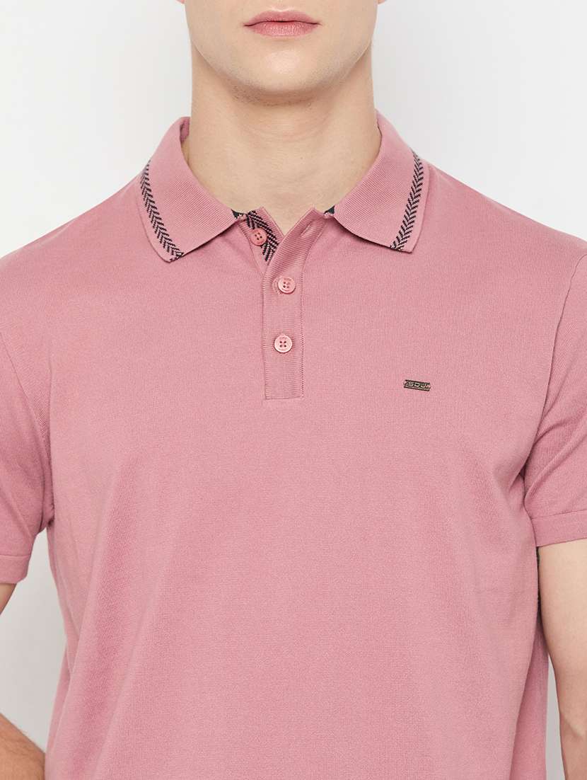 men solid short sleeves polo t-shirt - 21791030 -  Standard Image - 4