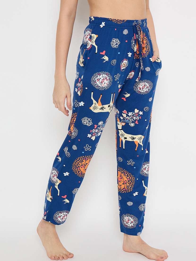 women printed mid rise pajama - 21791043 -  Standard Image - 1