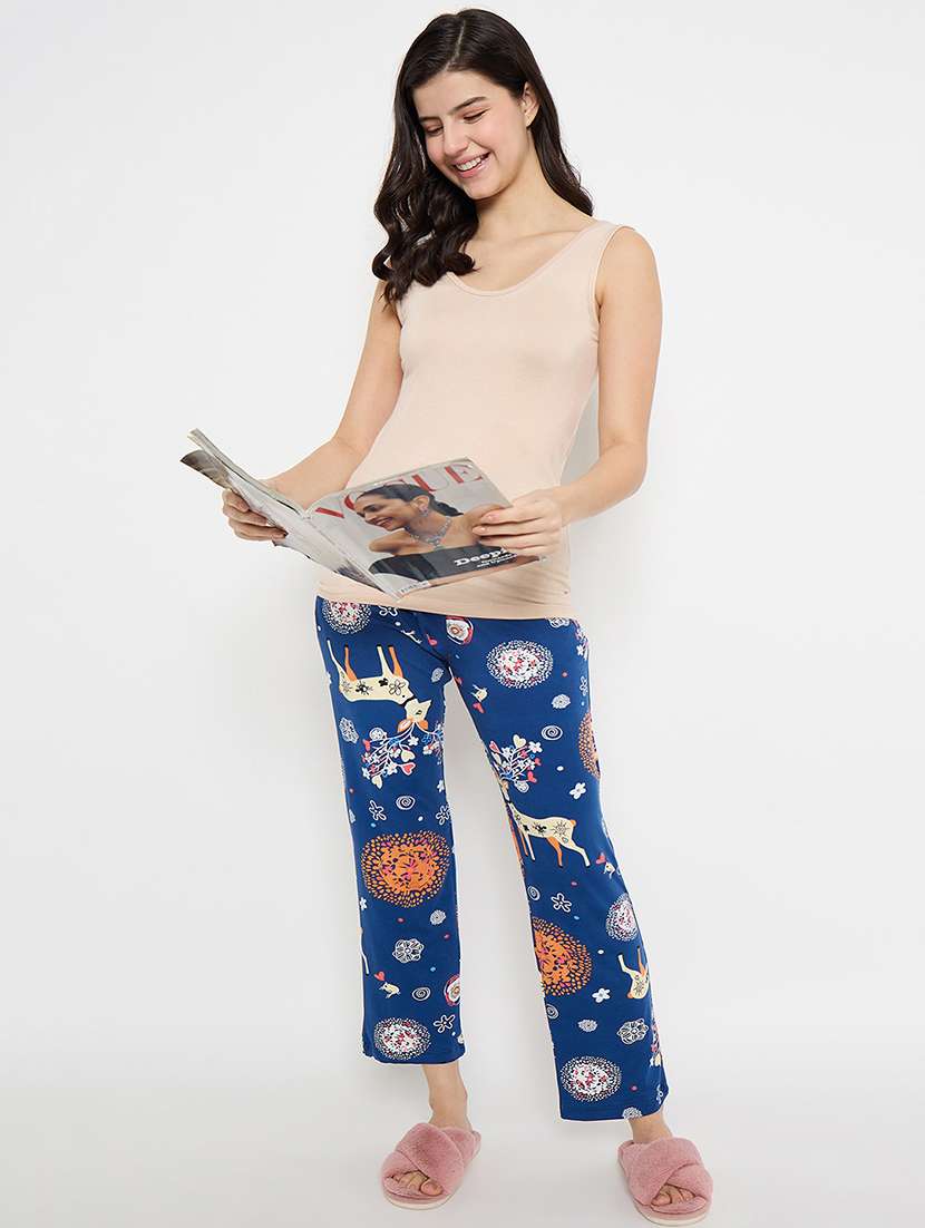 women printed mid rise pajama - 21791043 - Standard Image - 4