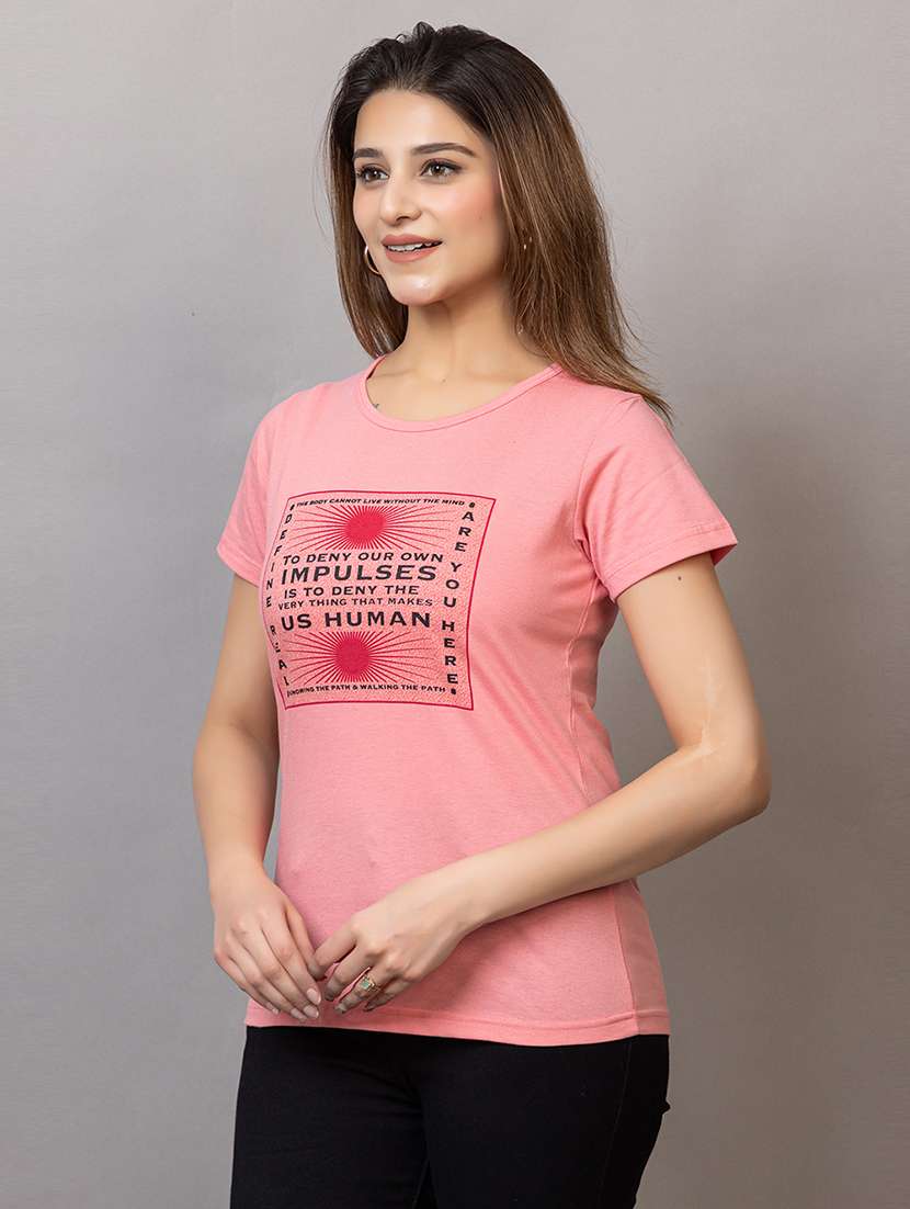 women pack of 2 printed short sleeves t-shirt - 21793190 -  Standard Image - 1