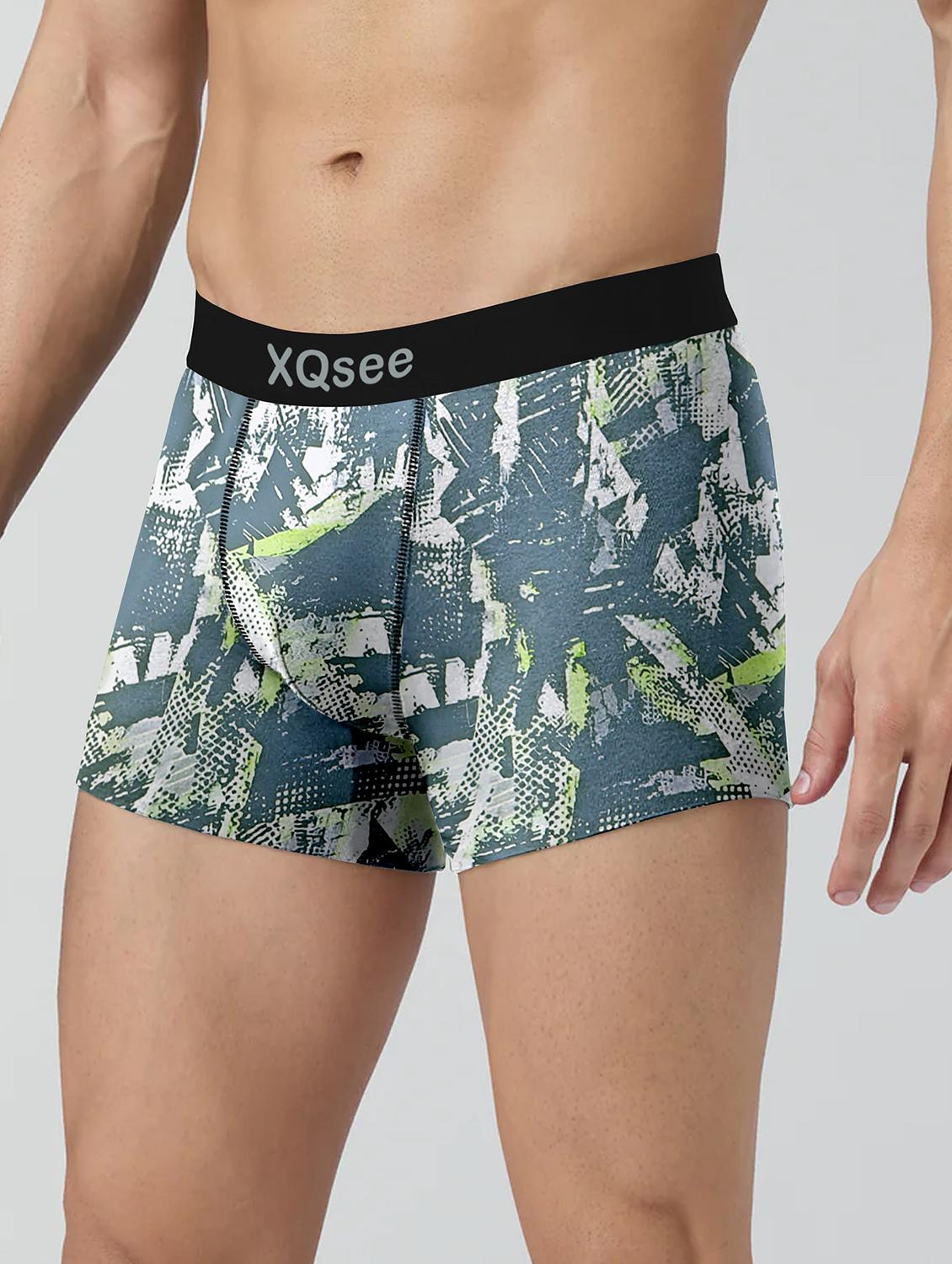 men pack of 3 printed low rise trunks brief - 21793207 - Standard Image - 1
