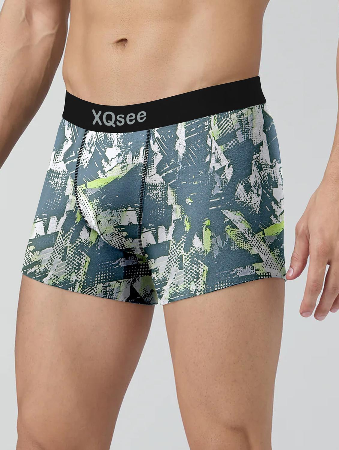 men pack of 3 printed low rise trunks brief - 21793210 - Standard Image - 1