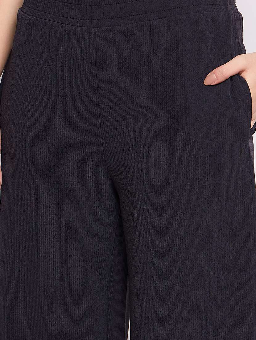 women solid mid rise track pant - 21793242 -  Standard Image - 4