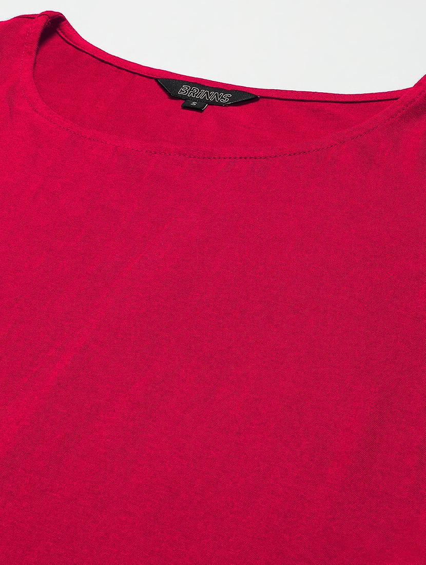 women solid short sleeves shift dress - 21793274 - Standard Image - 4