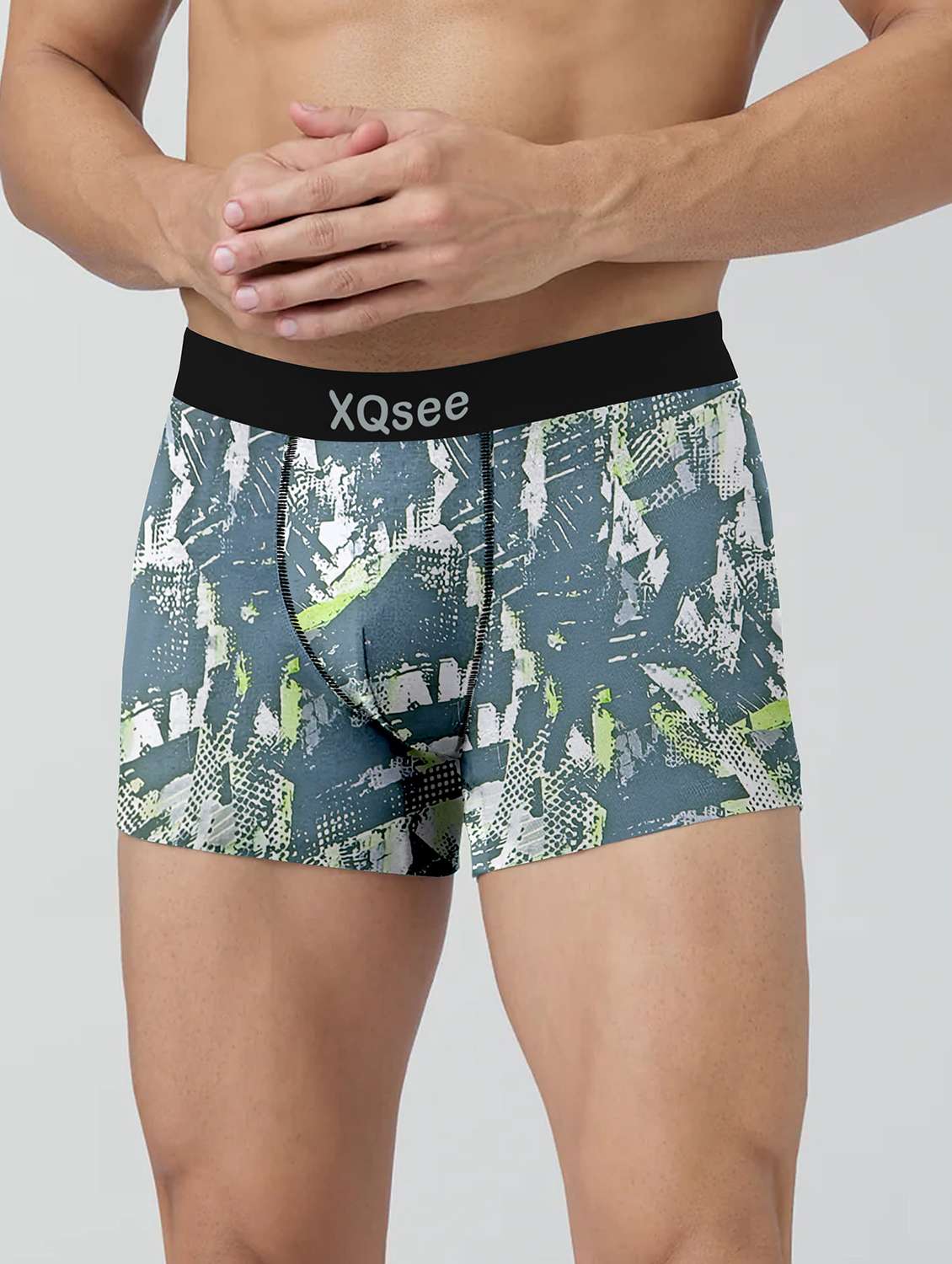 men pack of 4 printed low rise trunks brief - 21793344 -  Standard Image - 1