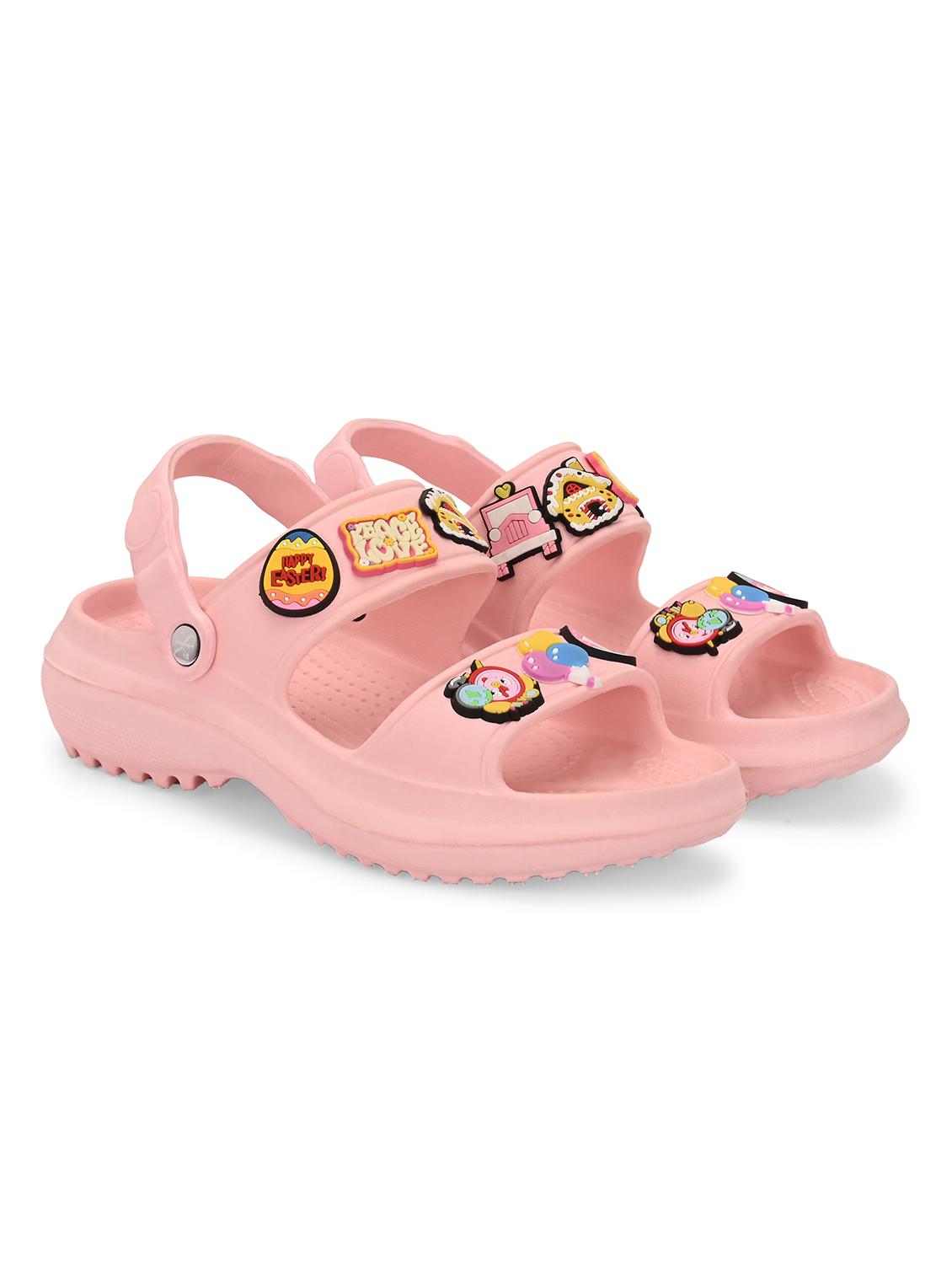 women pink solid clogs - 21793363 - Standard Image - 1