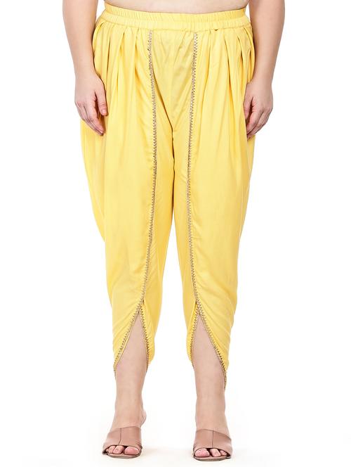 women solid mid rise dhoti salwar - 21793404 -  Standard Image - 0
