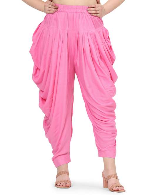 women solid mid rise dhoti salwar - 21793408 -  Standard Image - 0