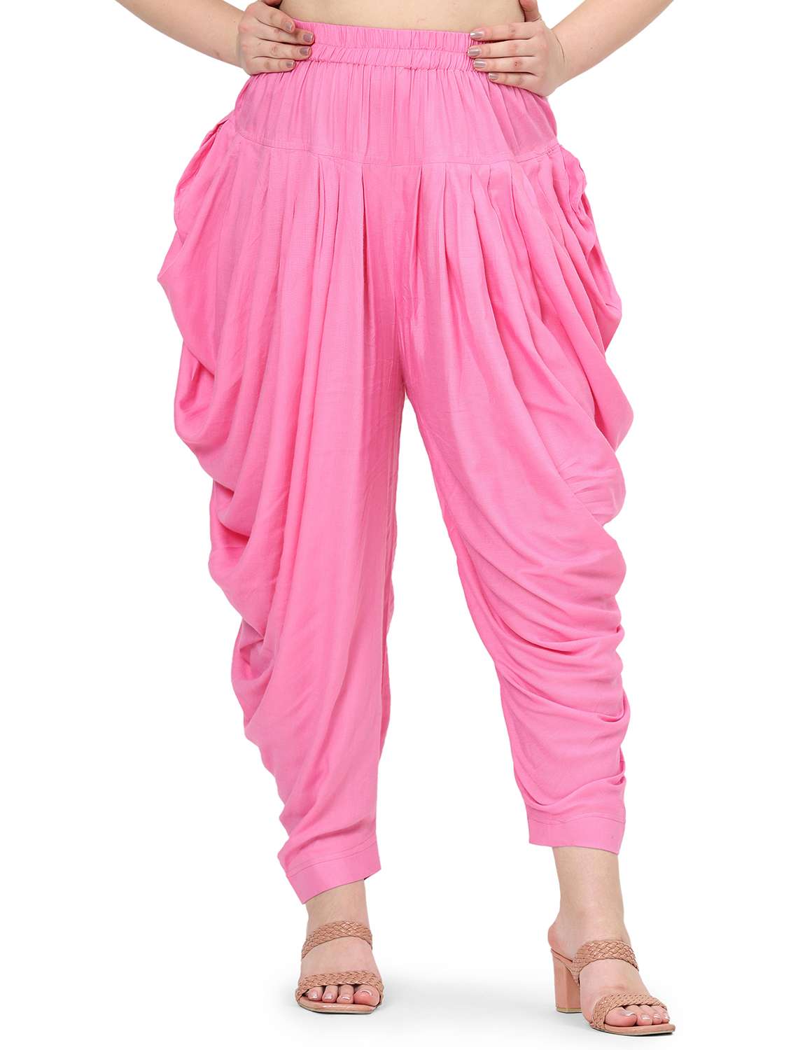 women solid mid rise dhoti salwar - 21793408 -  Zoom Image - 0