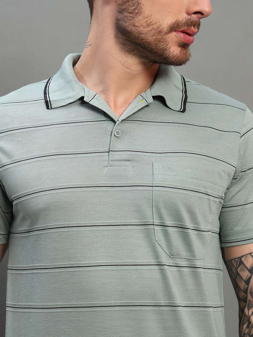 men short sleeves regular fit polo t-shirt - 21793499 - Standard Image - 4