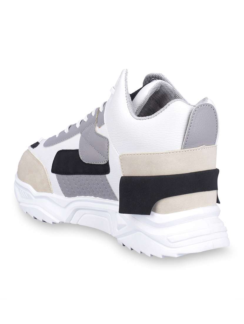 men white lace up sneaker - 21793824 -  Standard Image - 4