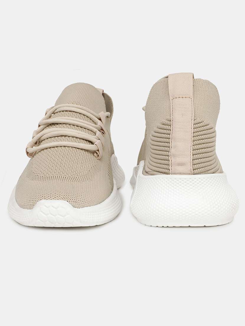 men beige lace up sport shoe - 21793826 -  Standard Image - 4