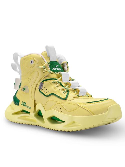 men yellow lace up sneaker - 21793892 -  Standard Image - 0