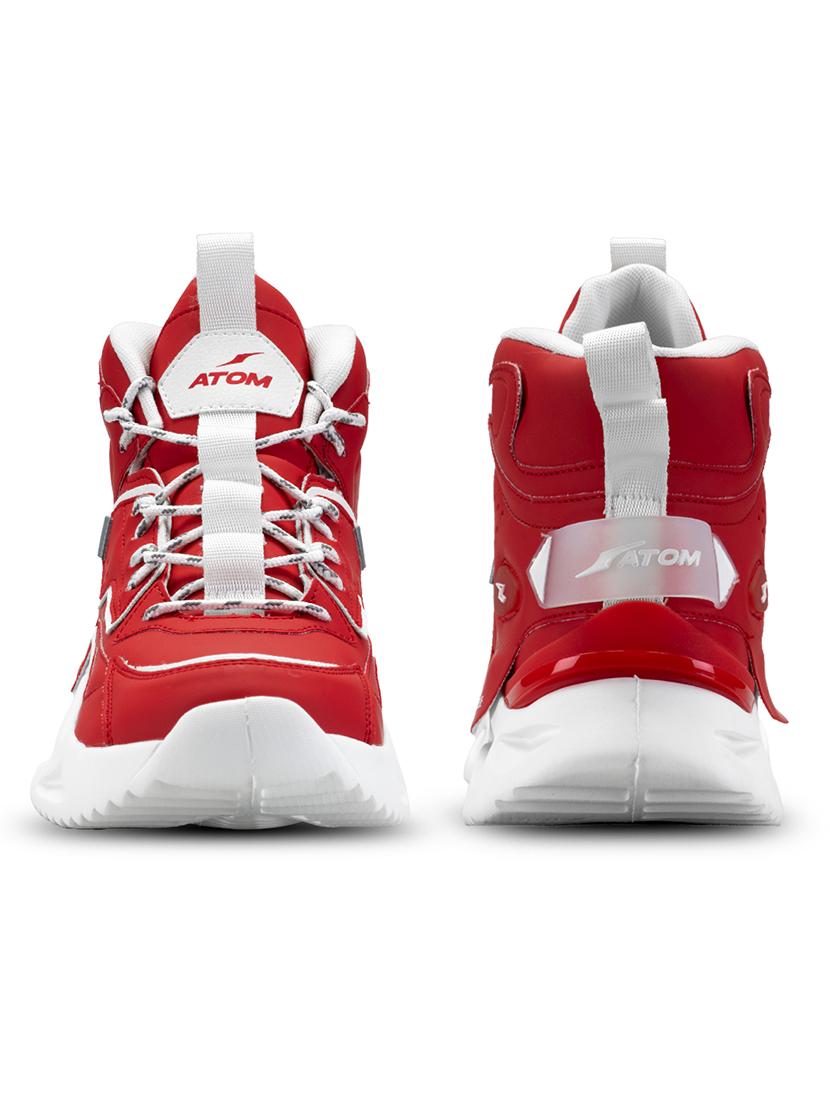 men red lace up sneaker - 21793893 - Standard Image - 4