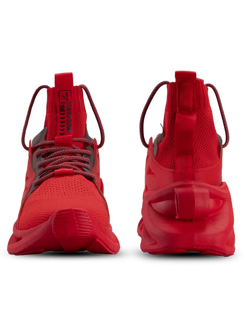 men red lace up sneaker - 21793912 -  Standard Image - 4