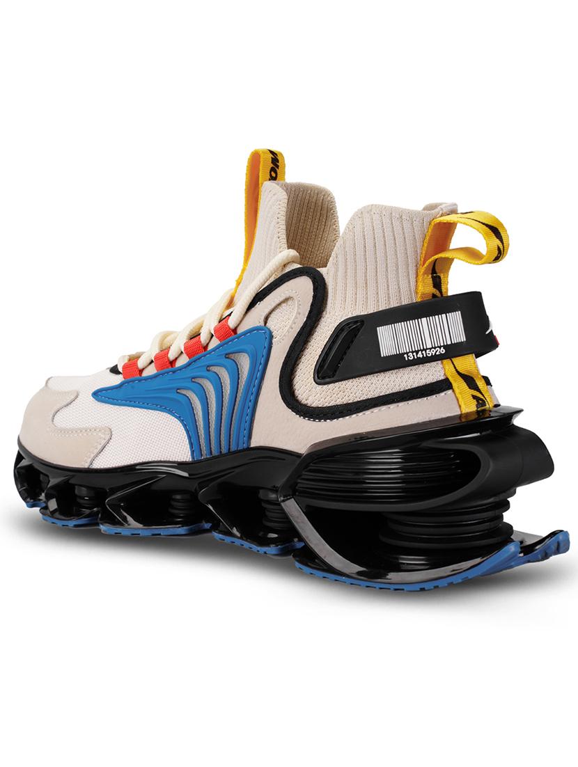 men beige lace up sneaker - 21793916 -  Standard Image - 1
