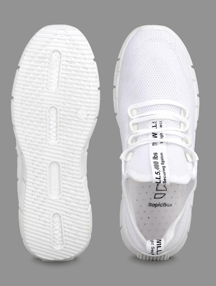 men white lace up sport shoe - 21793932 - Standard Image - 4