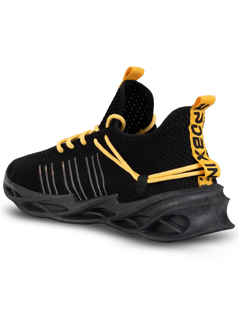 men black lace up sport shoe - 21793934 - Standard Image - 4