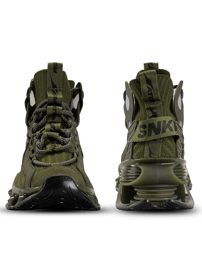 men olive lace up sneaker - 21793945 -  Standard Image - 4