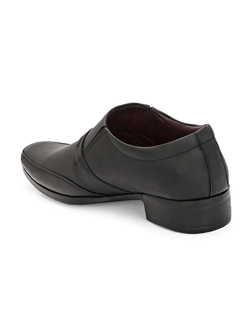 men black slip on formal shoes - 21794216 -  Standard Image - 4