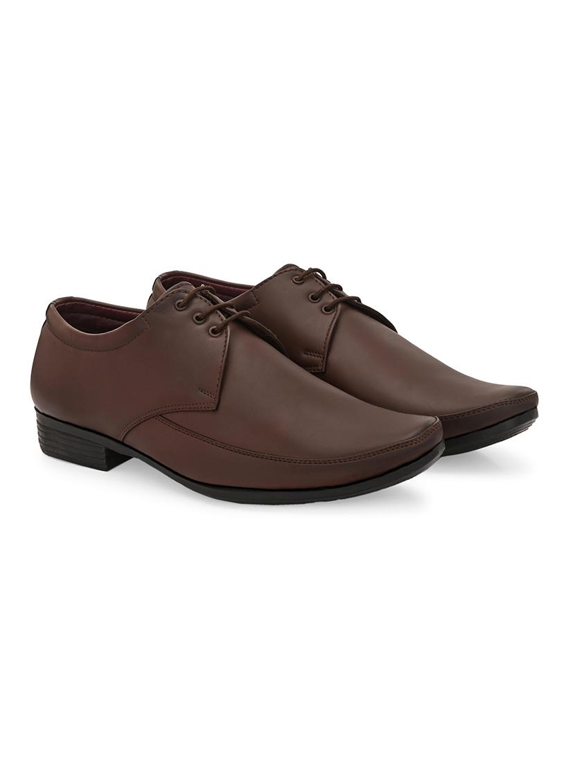 men brown lace-up derby - 21794217 -  Standard Image - 1