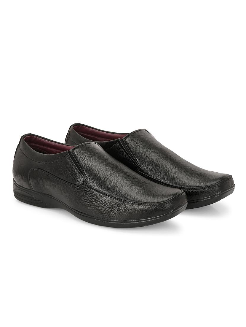men black slip on formal shoes - 21794220 - Standard Image - 1