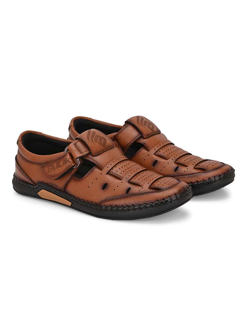 men tan fisherman sandal - 21794227 -  Standard Image - 1