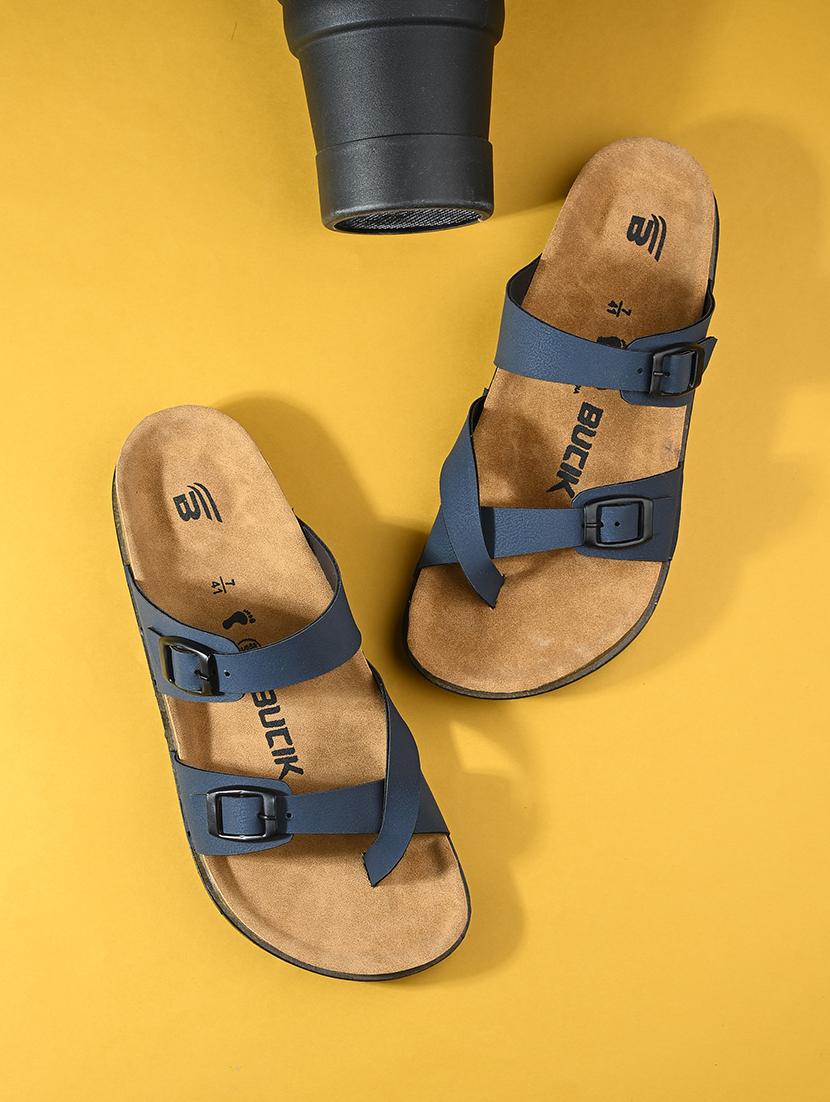 women blue toe separator slipper - 21794237 - Zoom Image - 0